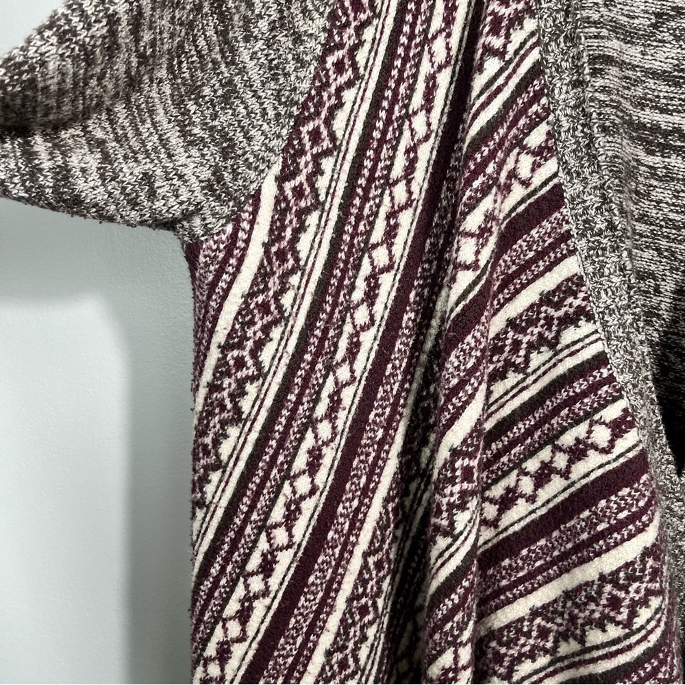 Natural Reflections Maroon Gray Pattern Waterfall… - image 5